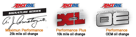 Amsoil has 3 levels of performance oils